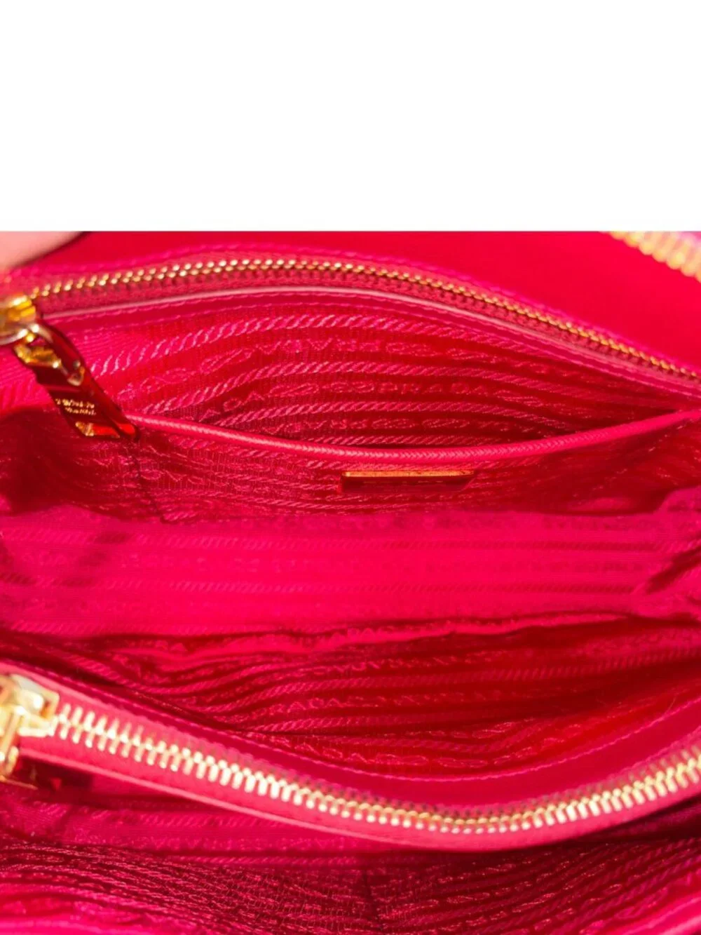 Prada Promenade Medium Saffiano Lux Leather Shoulder Bag Red